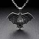 Подвеска Летучая мышь. Подвеска. AlexFox Jewelry. Интернет-магазин Ярмарка Мастеров.  Фото №2