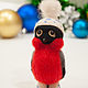 Bullfinch in boots, felted toy made of wool. Felted Toy. Felt toy fromKristina Antropova. Online shopping on My Livemaster.  Фото №2