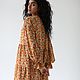 Платье из шифона акварельным цветочным принтом. Платья. Roses (Roses-dresses). Ярмарка Мастеров.  Фото №4