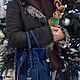 Винтаж: сумка LANCEL. Синяя/ зеленая. Текстиль. Франция( Тайланд). Сумка-тоут. “Ga-Ga” “ Винтаж от мировых брендов и предметы интерьера!. Ярмарка Мастеров.  Фото №7