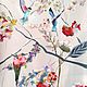Mixed media painting Birds of Paradise (pink blue flowers), Pictures, Yuzhno-Uralsk,  Фото №1