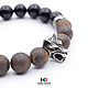 Men's bracelet made of natural stones 'Wild'. Bead bracelet. Hand Rocks | Handmade Jewerly. Online shopping on My Livemaster.  Фото №2