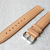 Украшения handmade. Livemaster - original item Stitched Leather Watch Strap 20mm. Handmade.