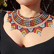Украшения handmade. Livemaster - original item Necklace collar made of beads in ethnic Boho style. Handmade.