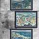 Pastel painting Foam Lace Seashore and Waves. Pictures. Pictures for the soul (RozaSavinova). My Livemaster. Фото №5