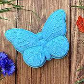 Косметика ручной работы handmade. Livemaster - original item Bath bomb Butterfly azure. Handmade.