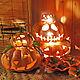 Order Copy of Outdoor Garden Candle Lantern Halloween. Elena Zaychenko - Lenzay Ceramics. Livemaster. . Candlesticks Фото №3