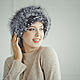 Fox fur headband in silver. Bandage. Forestfox. Family Fur Atelier. Online shopping on My Livemaster.  Фото №2