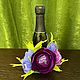 Шампанское брют с цветами из конфет, Подарки на 8 марта, Мытищи,  Фото №1