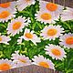 Заказать Кухонное полотенце "Ромашки". DolesMade (Олеся). Ярмарка Мастеров. . Полотенца Фото №3