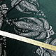 Бархат-стрейч зеленый с принтом, Италия. Ткани. Ксения (galaxyplanet75). Ярмарка Мастеров.  Фото №5