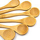 Wooden spoons, set of 6 pieces. Spoons. Merlin (Merlin-hat). Ярмарка Мастеров.  Фото №6