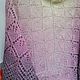 Заказать Shawl 'Listopad' with lurex, lilac. Tatyana (Makushka_knits). Ярмарка Мастеров. . Shawls Фото №3