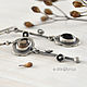 Silver earrings with rauchtopaz' wild plum ' asymmetric. Earrings. dikoobraz. Online shopping on My Livemaster.  Фото №2