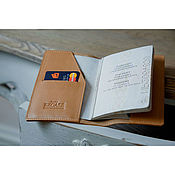 Сумки и аксессуары handmade. Livemaster - original item Passport cover in genuine leather / Buy handmade. Handmade.