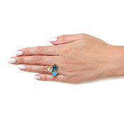 Украшения handmade. Livemaster - original item Ring with jade, jasper and druse agate, three stone ring. Handmade.
