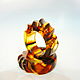 Ring made of amber 'Plasma' R-155, Rings, Svetlogorsk,  Фото №1