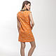 Хлопковое платье "Orange owl". Платья. UNDRESS. Интернет-магазин Ярмарка Мастеров.  Фото №2