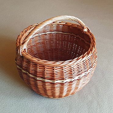 Корзины ручной работы. Ярмарка Мастеров - ручная работа Лукошко 9л. Handmade.