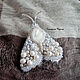 'Snow butterfly' brooch. Brooches. marina-tatarina. Online shopping on My Livemaster.  Фото №2