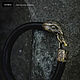 Falcon Bracelet | Bronze | Smooth Leather, Regaliz bracelet, Moscow,  Фото №1