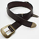 Brown leather belt, Straps, Pushkino,  Фото №1