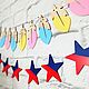 Garland wooden Stars to order, Fairy lights, St. Petersburg,  Фото №1