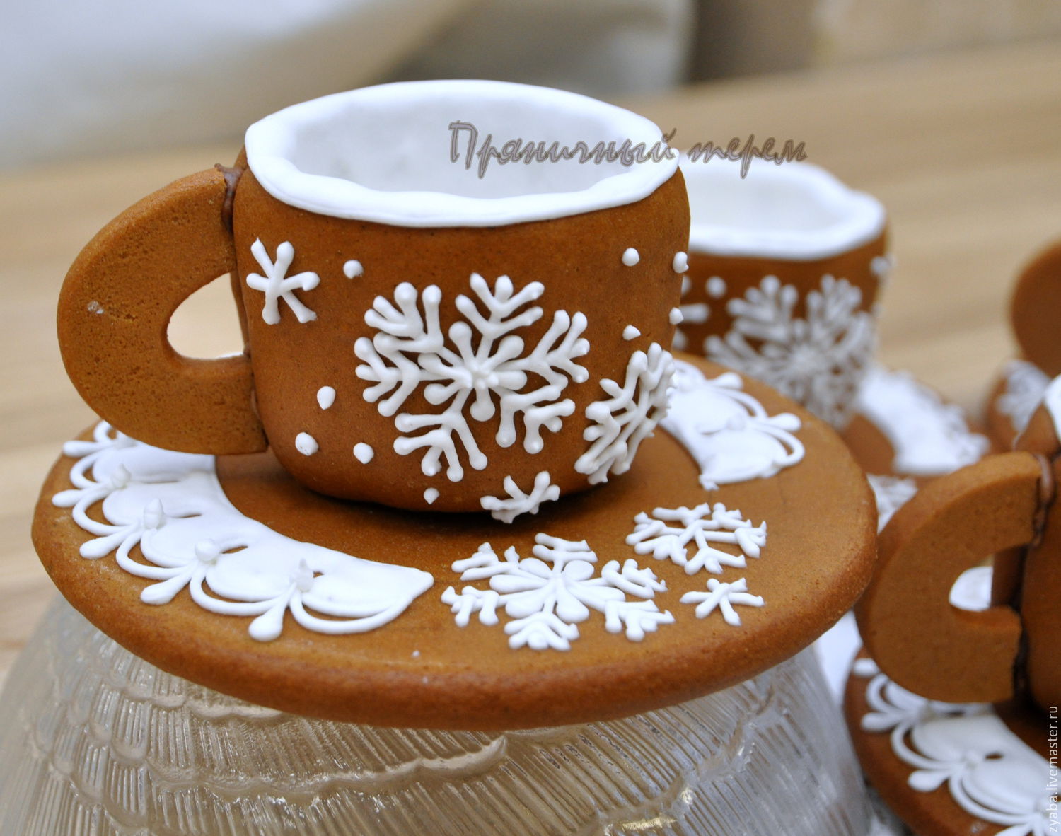 "Снежинки" - пряничные чашечки для кофе или чая, Набор пряников, Москва,  Фото №1