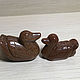 Tangerine ducks made of brown aventurine, Feng Shui Figurine, Moscow,  Фото №1