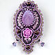 A beaded brooch In lilac garden. Brooches. Marina Brusinenko - Jevelry. Online shopping on My Livemaster.  Фото №2