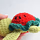 Plush turtle, sea turtle knitted toy. Stuffed Toys. crochetsofttoys. Online shopping on My Livemaster.  Фото №2