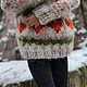 Свитерок с лисятами, Одежда для кукол, Новополоцк,  Фото №1