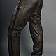 Men's leather moto pants made of thick leather with lacing. Mens pants. Lollypie - Modiste Cat. My Livemaster. Фото №6