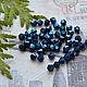Cobalt 4h4 mm beacons. Beads1. Fantasyland. Online shopping on My Livemaster.  Фото №2