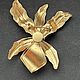 Винтаж:  Брошь Эмаль Орхидея  Цветы VEB OSTSEE-SCHMUCK ГДР. Броши винтажные. Брошки с блошки и ещё немножко.. (ik07). Ярмарка Мастеров.  Фото №6