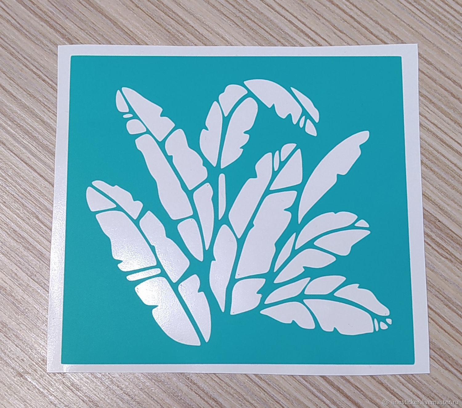 Трафарет: тропические листья. № 1040 в интернет-магазине на Ярмарке ...