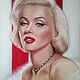 Order Painting Portrait of Marilyn Monroe 50*60 cm. Ermolaeva Olesya. Livemaster. . Pictures Фото №3