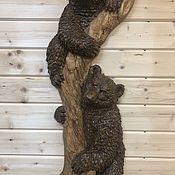 Картины и панно handmade. Livemaster - original item Bears on a tree. Handmade.