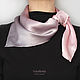 Silk scarf 'Pink pearl' silk 100% dusty pink. Shawls1. Silk Batik Watercolor ..VikoBatik... My Livemaster. Фото №5
