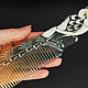 Order Hair Comb made of Water Buffalo Horn Owl. - Olga - Mari Ell Design. Livemaster. . Comb Фото №3