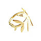 Gold leaf ring, ring leaves around your finger, ring style trend. Rings. Irina Moro. My Livemaster. Фото №6