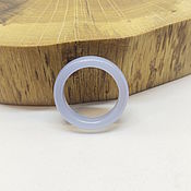 Украшения handmade. Livemaster - original item 17.5 r-r Ring Blue Chalcedony (nkghh175). Handmade.