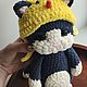 Вязаная игрушка кот Том с гусенком, идея подарка. Амигуруми куклы и игрушки. Наталья Белоногова (Rukodela). Ярмарка Мастеров.  Фото №7
