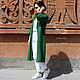 Long green cardigan with 3/4 sleeve. Cardigans. CUTE-KNIT by Nata Onipchenko. My Livemaster. Фото №4