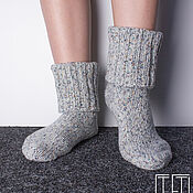 Аксессуары handmade. Livemaster - original item Knitted Wool Socks for Comfortable Moments. Handmade.