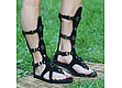 Gladiators of Rome black nappa leather UNISEX. Ankle boot. Katorina Rukodelnica HandMadeButik. Online shopping on My Livemaster.  Фото №2