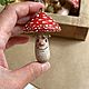 Мухоморы из папье-маше, елочные игрушки. Елочные игрушки. Мастерская Елены Захаровой. Ярмарка Мастеров.  Фото №5
