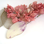 Украшения handmade. Livemaster - original item Needle Brooch Orchid Real Petal Resin Jewelry Boho Brooch. Handmade.