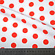 Order Fabric polka dot fabric red peas, fabric in black-eyed peas. sartoria-1. Livemaster. . Fabric Фото №3