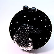 Сумки и аксессуары handmade. Livemaster - original item Clutch ball with Swarovski Magpie crystals. Handmade.